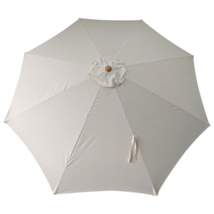 Parasol droit HAPUNA rond -