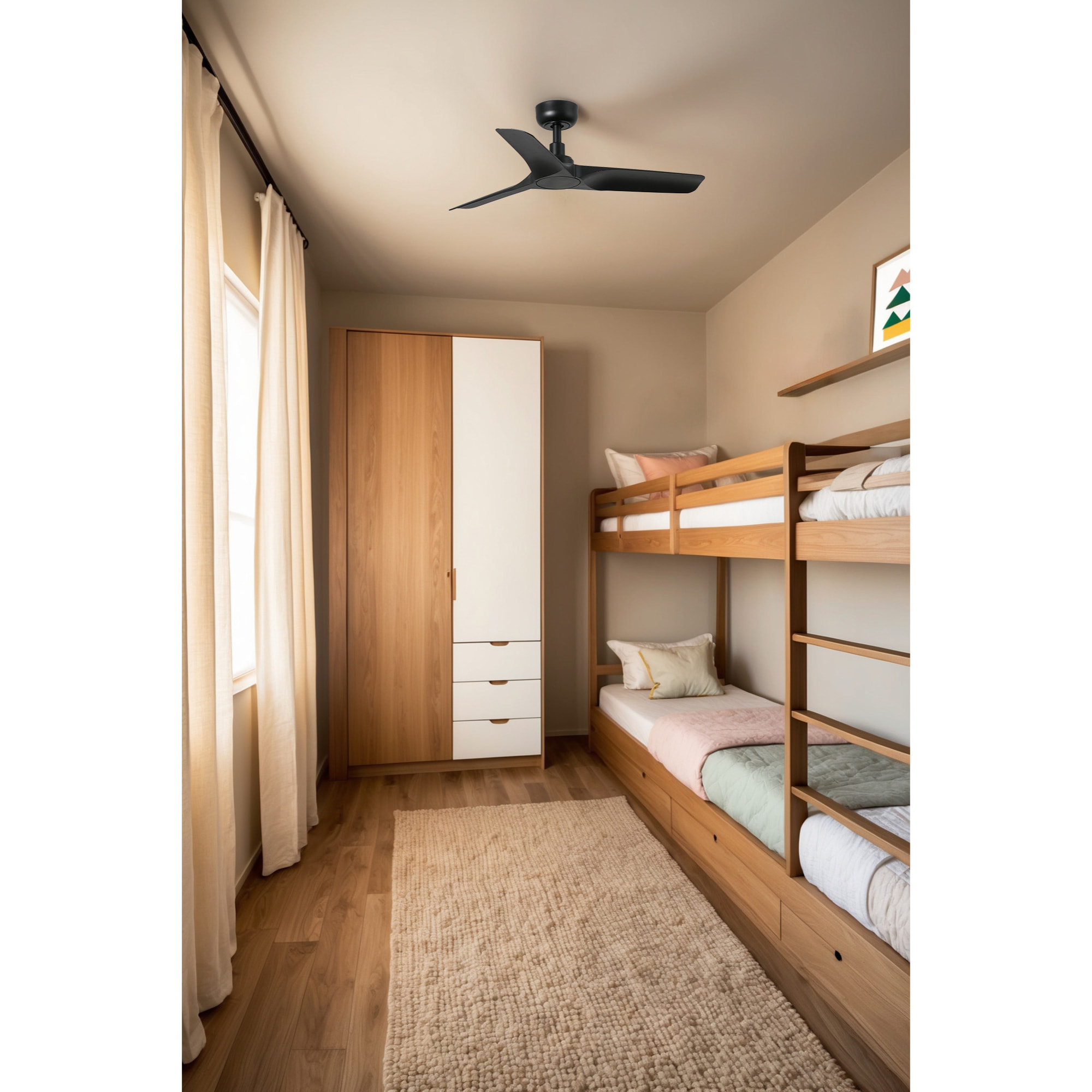 HEY S Ventilatore a soffitto  nero TUYA