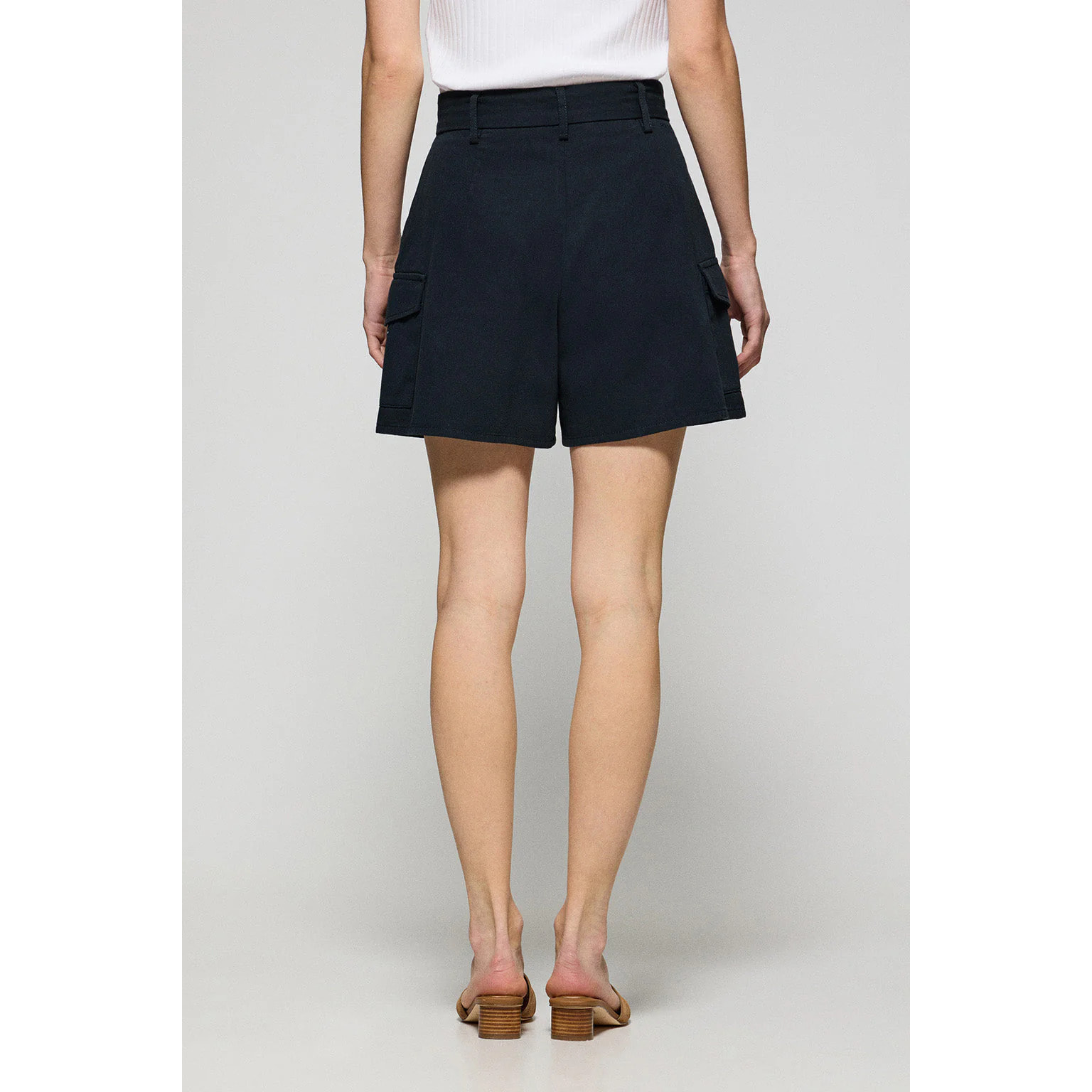 Pantaloncini Menfis in twill blu marino con dettagli Polo Club