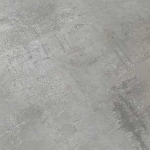 Tavolo FORTE DEI MARMI in legno, finitura grigio cemento e base in metallo verniciato antracite, allungabile 140x90 cm - 220x90 cm