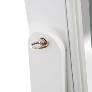 Armoire à bijoux LED "Bettany" blanc 47x155cm