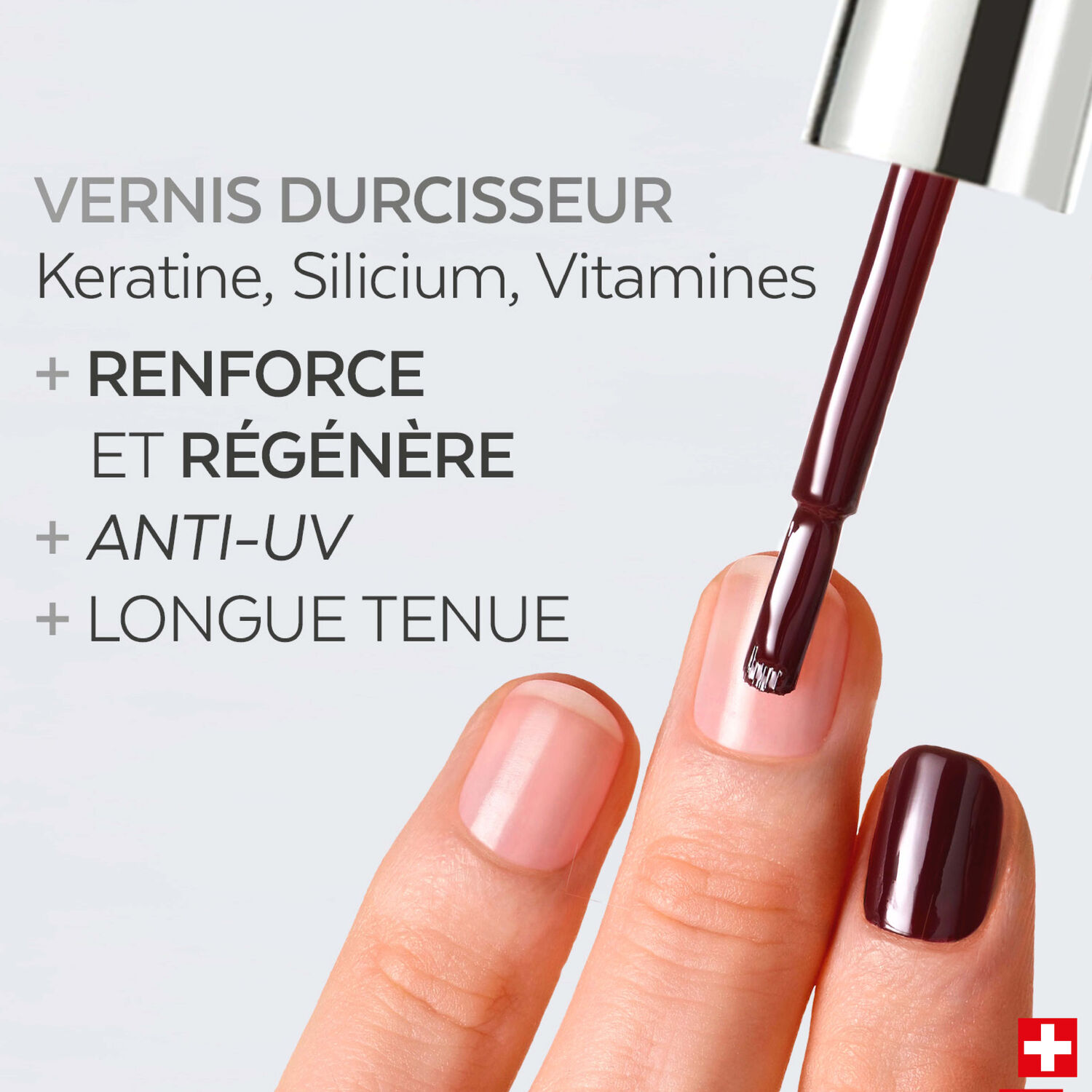 Color Strong - Vernis Durcisseur Kératine, Vitamine & Silicium Gloss Éclat