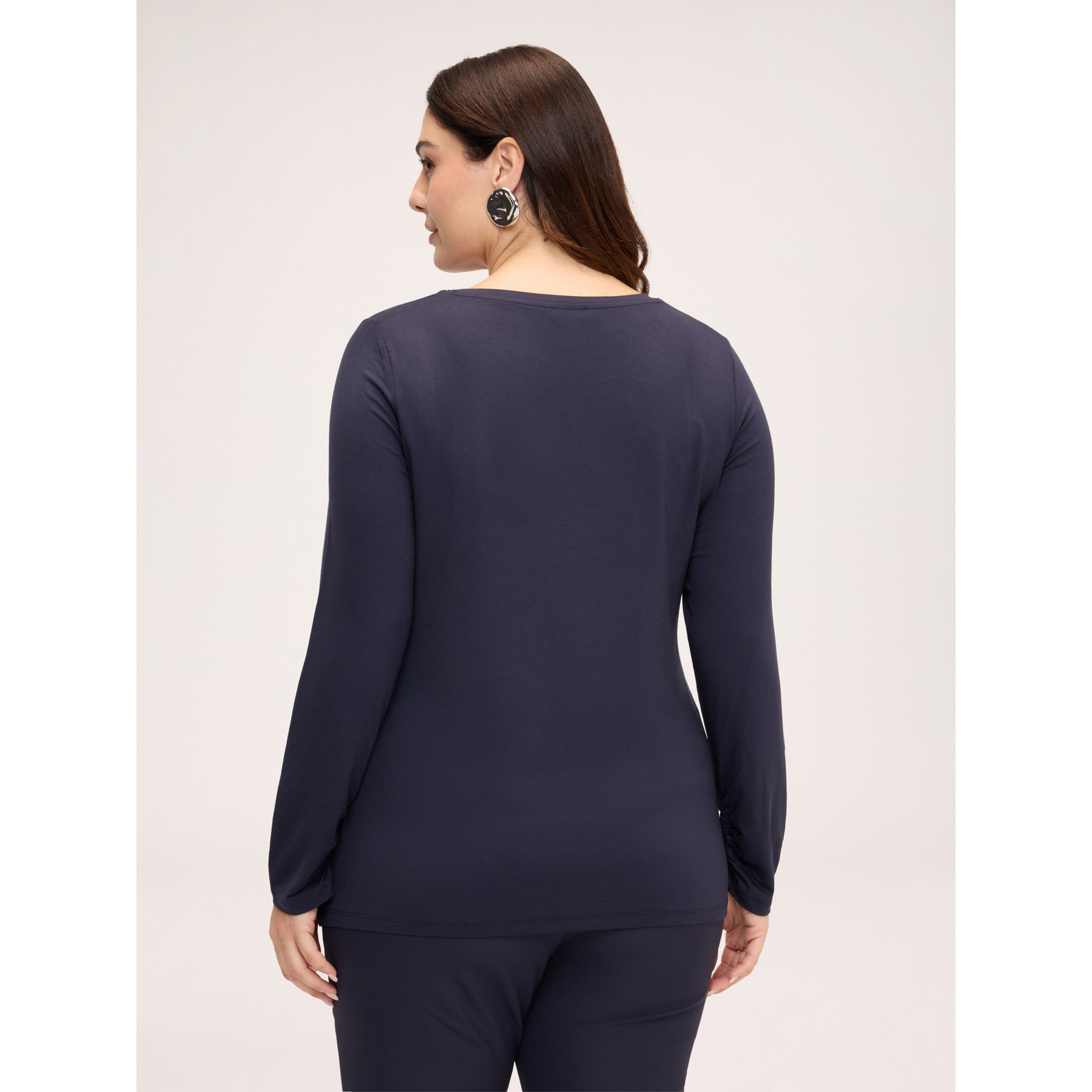 Fiorella Rubino - T-shirt con bassotto in paillettes e scritta - Blu