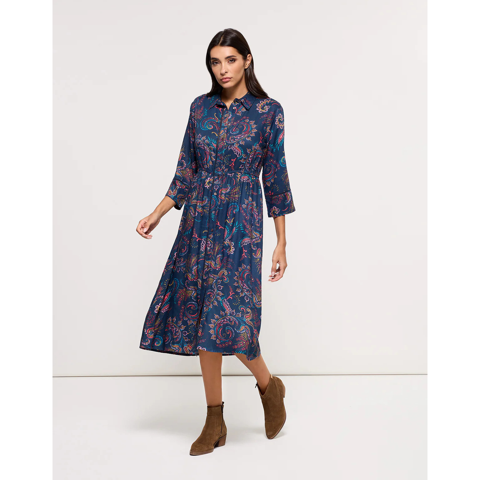 Vestido Midi Azul Marino - Hedres