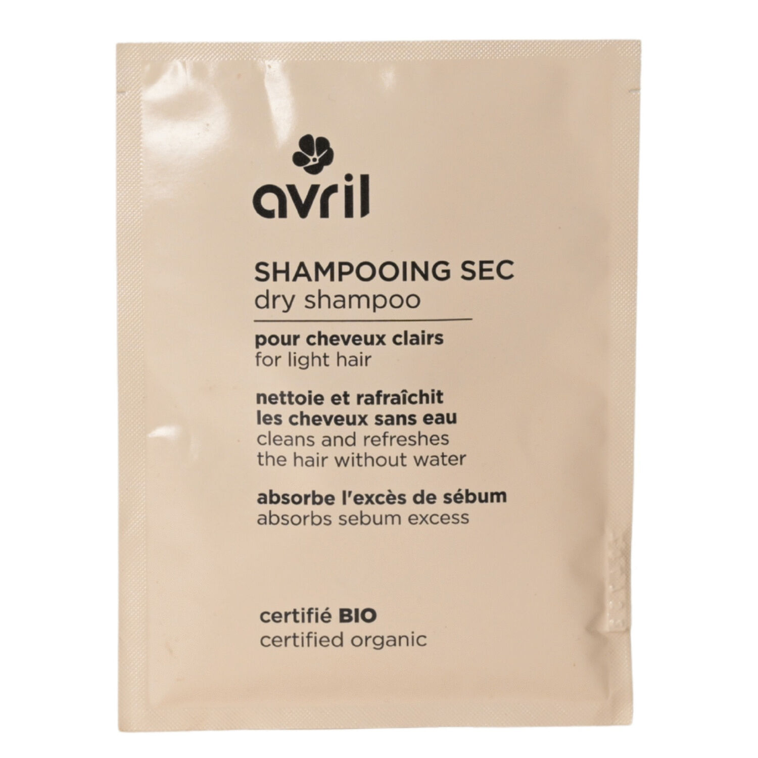 Shampooing sec en poudre pour cheveux clairs 30g certifié bio - Shampooing sec en poudre pour cheveux clairs