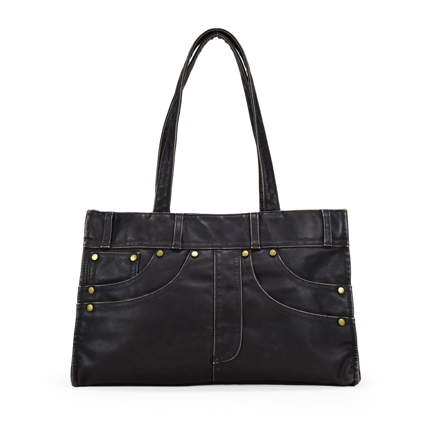 Bolso de hombro marrón vintage