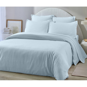 Taie d'oreiller 100% flanelle coton 160gr_bleu