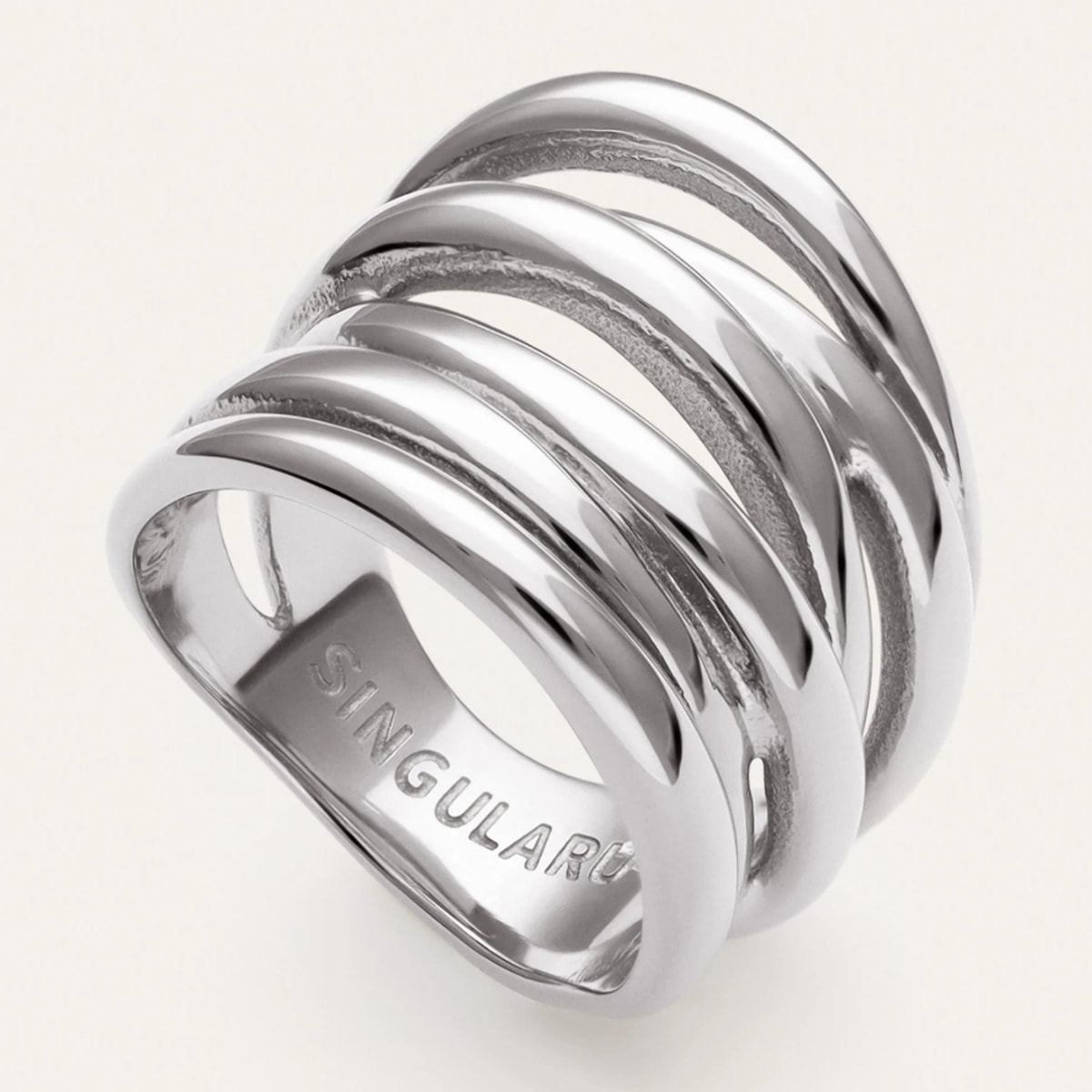 Anello Ondina Acier
