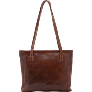 Borsa a spalla da donna - Modello Cressa - Vera pelle - 30.0 x 37.0 x 8.0 cm