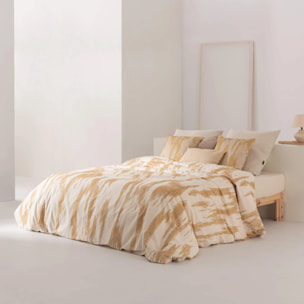 Housse de couette en 100% coton 157 fils Mahón Moutarde