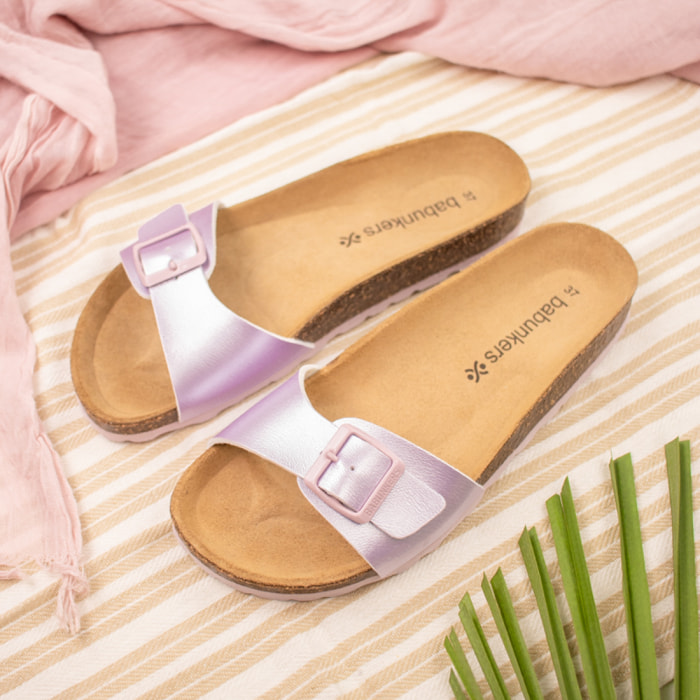 SANDALIA BABUNKERS VIOLETA