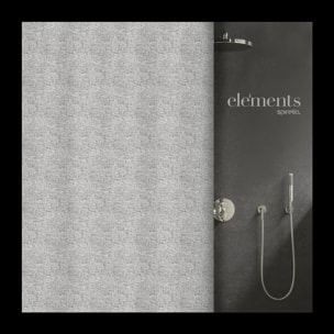 rideau de douche Polyester ILO 180x200cm Gris Antharcite Elements by Spirella