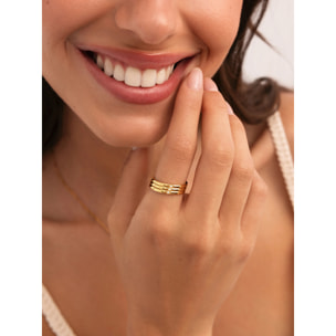 Anello Palmar Spark  Acciao Placcato Oro