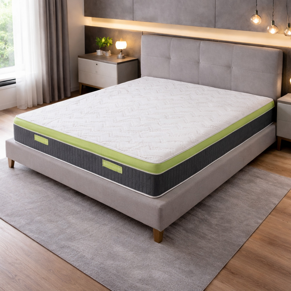 Materasso Mercurio Singolo Memory H26 Sfoderabile 80x190 (Antiacaro - Anallergico - Antibatterico - Ergonomico)