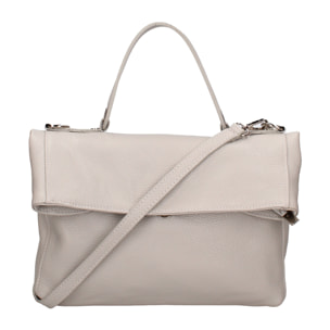 Borsa a spalla convertibile in zaino da donna In Vera pelle Made in Italy 34x21x12 cm