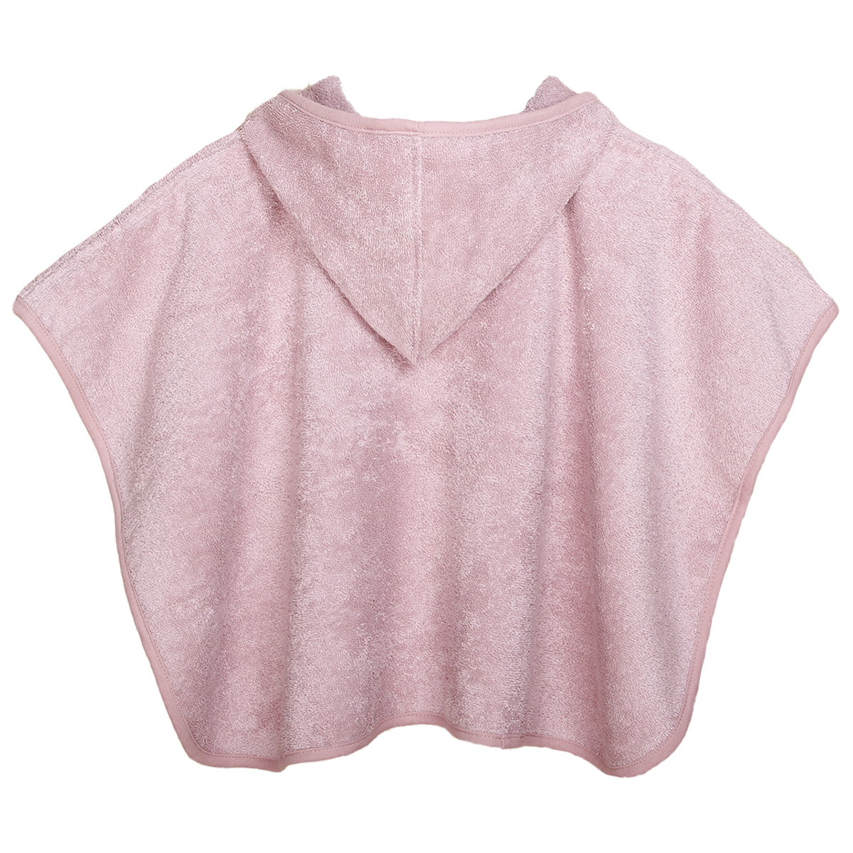 Poncho Eponge 0-24 mois Coton bio Bois de rose