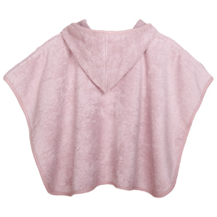 Poncho Eponge 0-24 mois Coton bio Bois de rose
