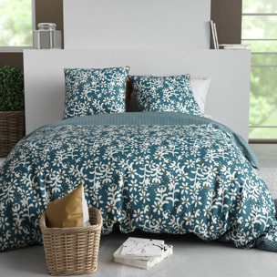 Parure housse de couette 3pcs 100% coton 57 fils poppy