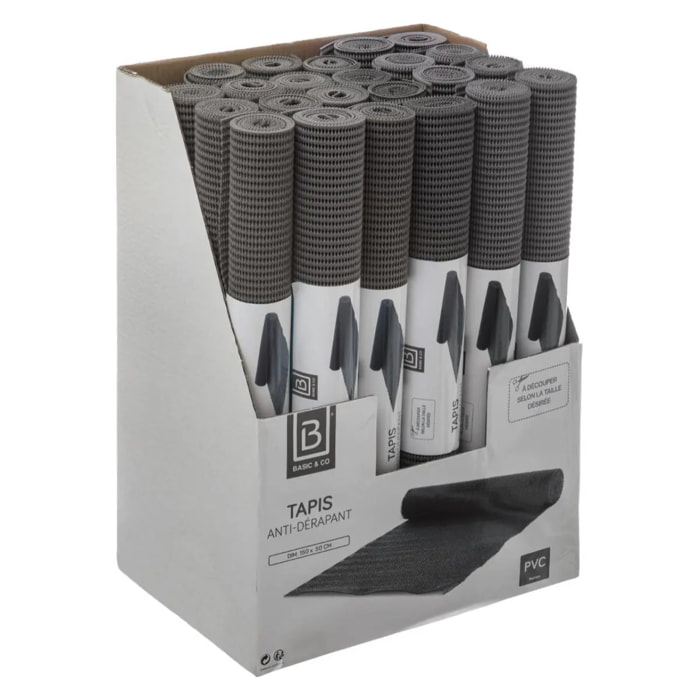 Tapis anti-dérapant 50x150cm Gris