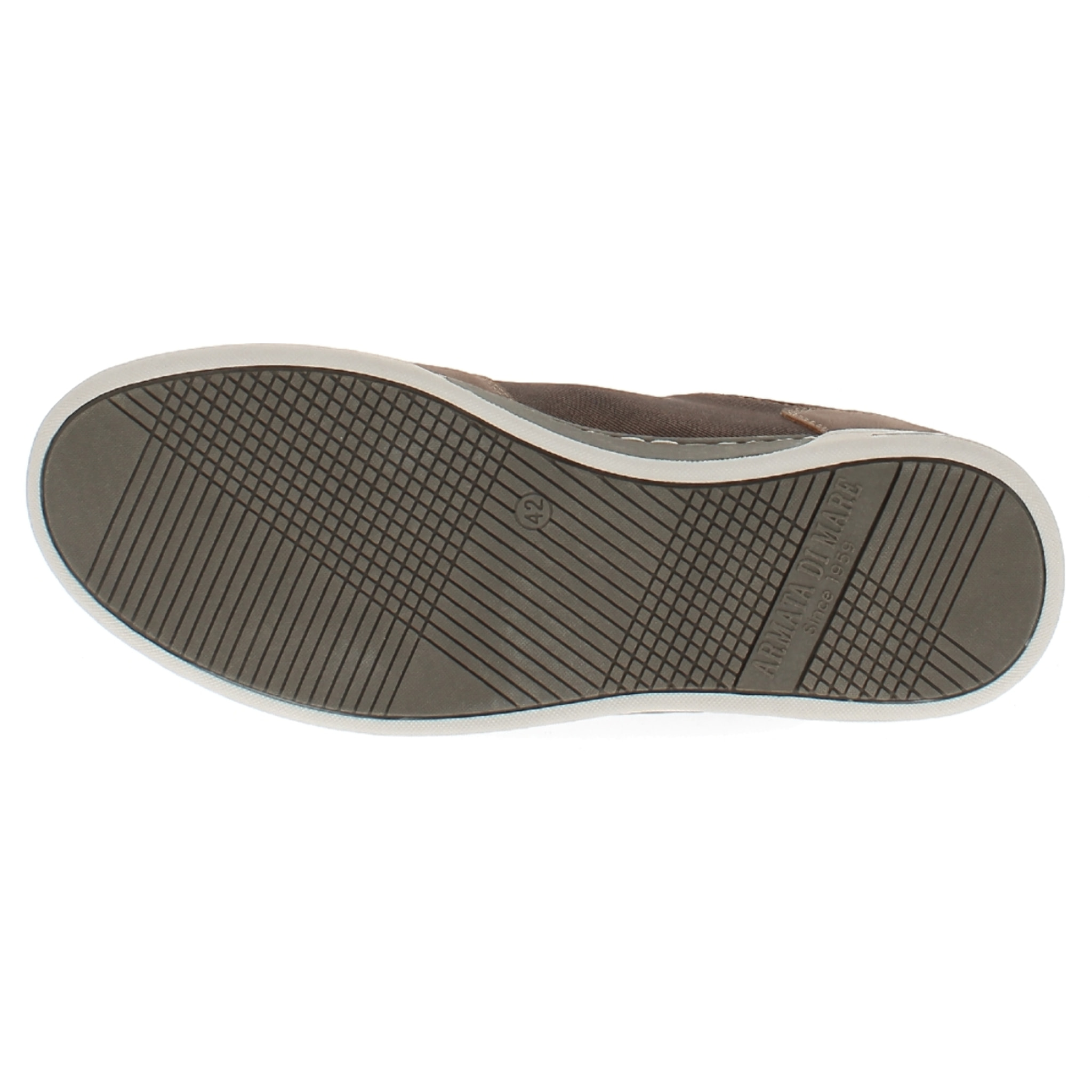 Armata di Mare Scarpe Uomo Sneakers Basse Stringate con Soletta Rimovibile in Memory Foam AMU W24M601 Cognac