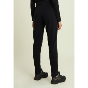 Pantaloni regular in felpa garzata con dettagli a trecce