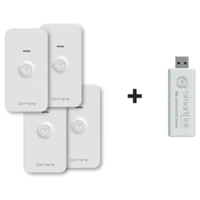 Pack Connecté Carrera Home-SmartLink – Box Wi-Fi + 4 Thermostats