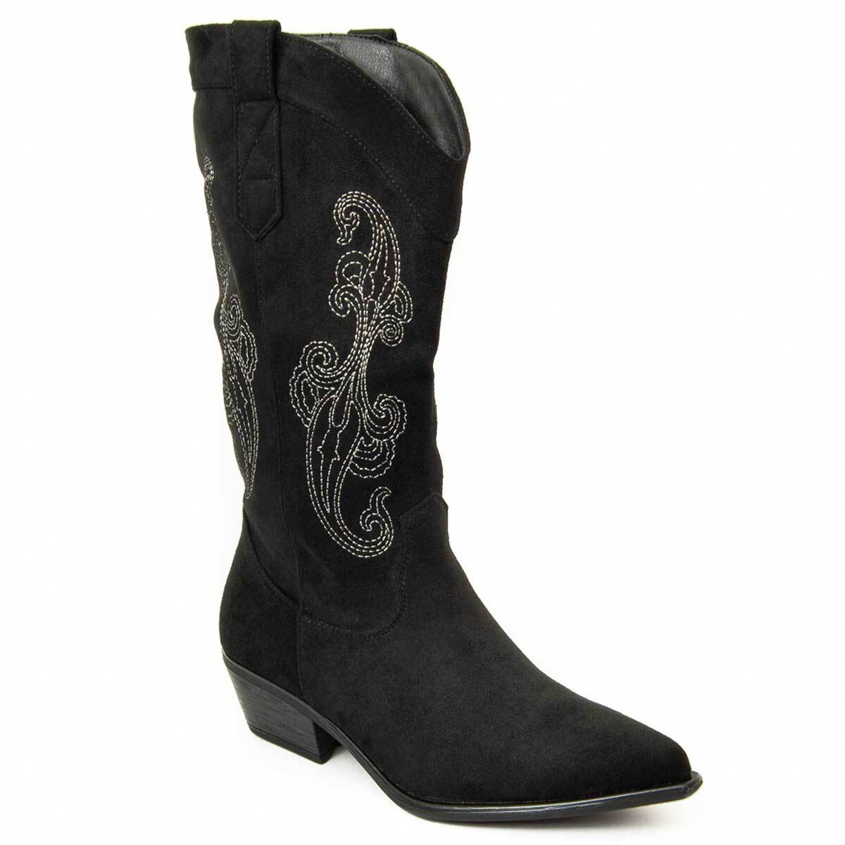 Bota Cowboy De Tacón Para Mujer