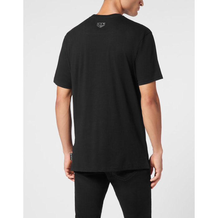 PHILIPP PLEIN Camiseta de cuello redondo y manga corta HEXAGON