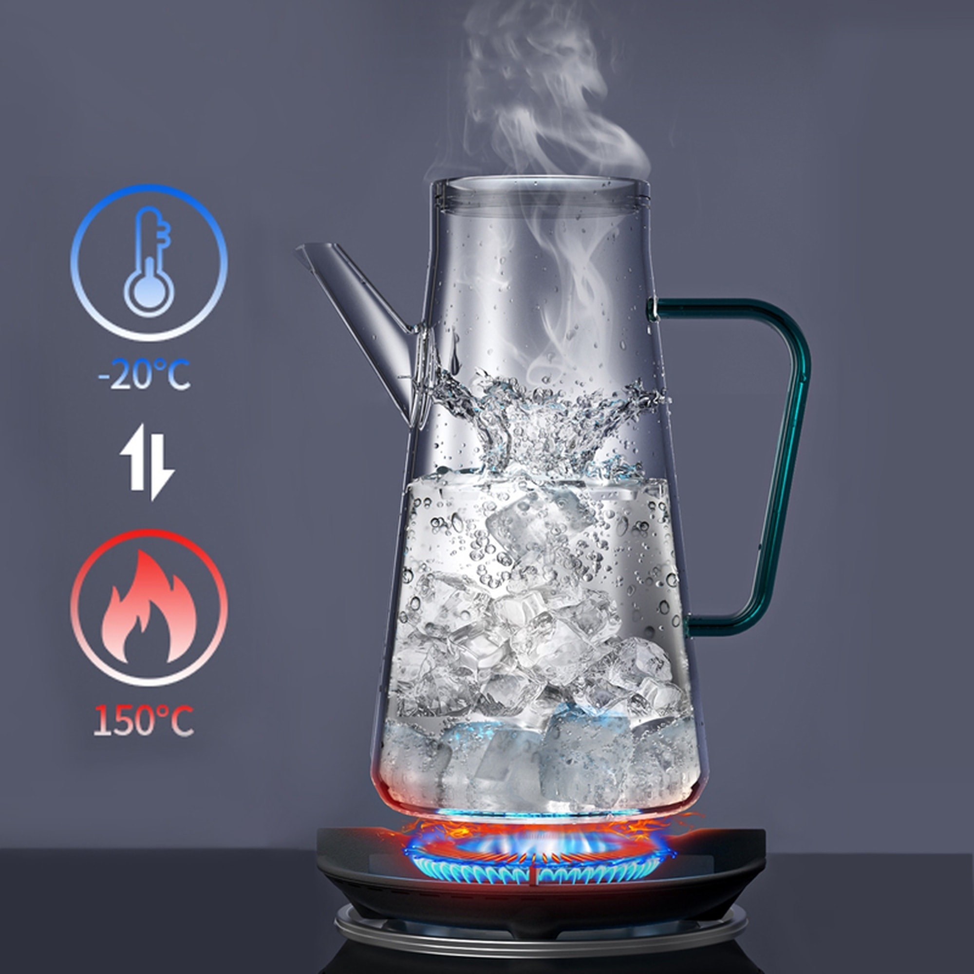 Aceiteria de vidrio de borosilicato 500ml joybos