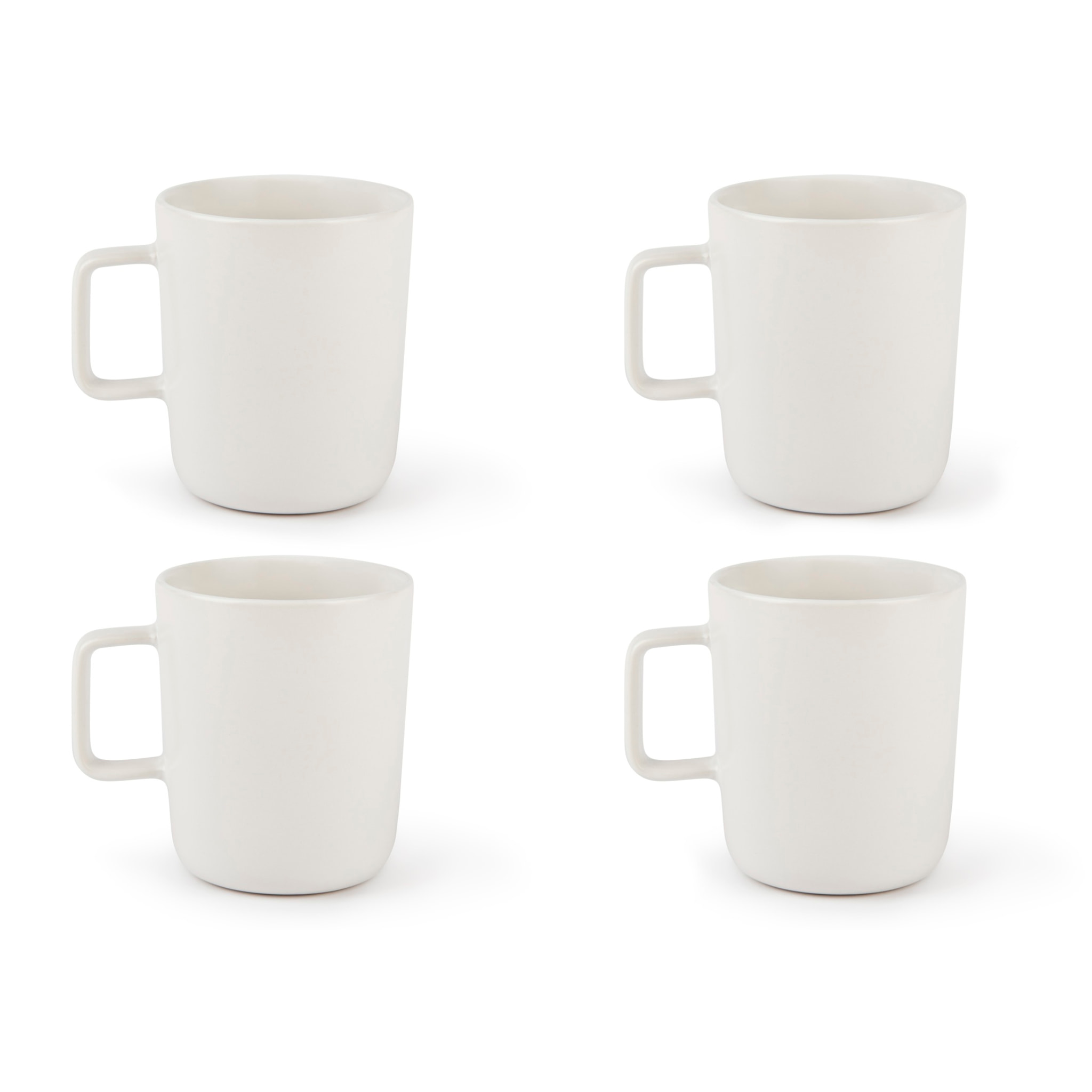 Set 4 Mug Excelsa – Nordic, Stoneware Bianco
