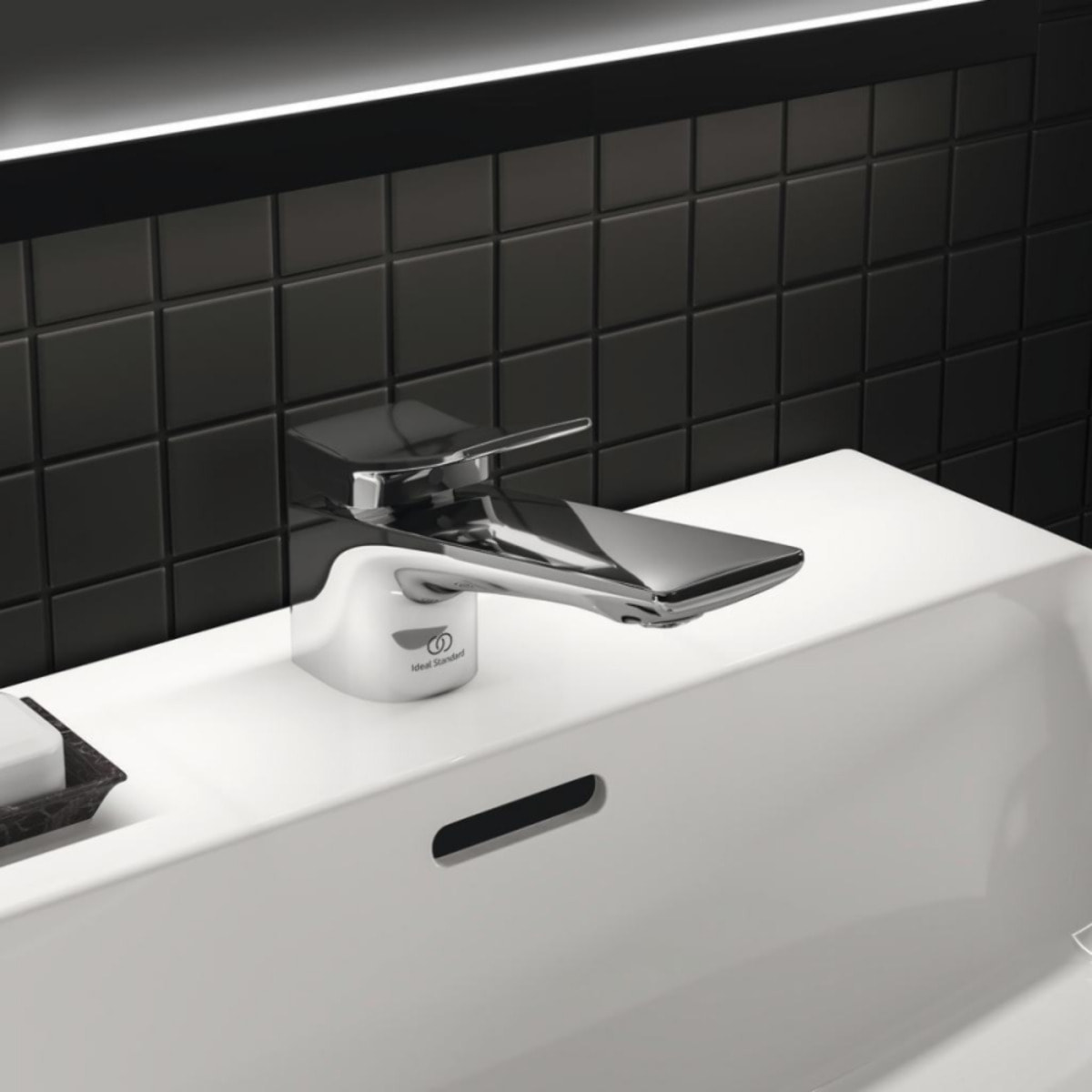 Lot de deux mitigeurs lavabo IDEAL STANDARD Conca avec tirette et vidage chrome