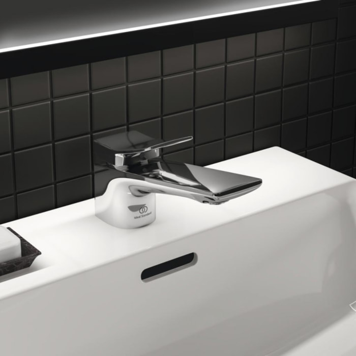 Lot de deux mitigeurs lavabo IDEAL STANDARD Conca avec tirette et vidage chrome