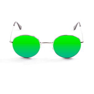 Gafas de sol OCEAN TOKYO - Plateado brillante / Revo verde