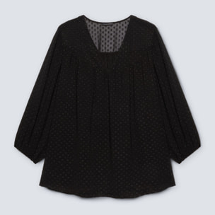 Fiorella Rubino - Blusa de plumeti - Negro