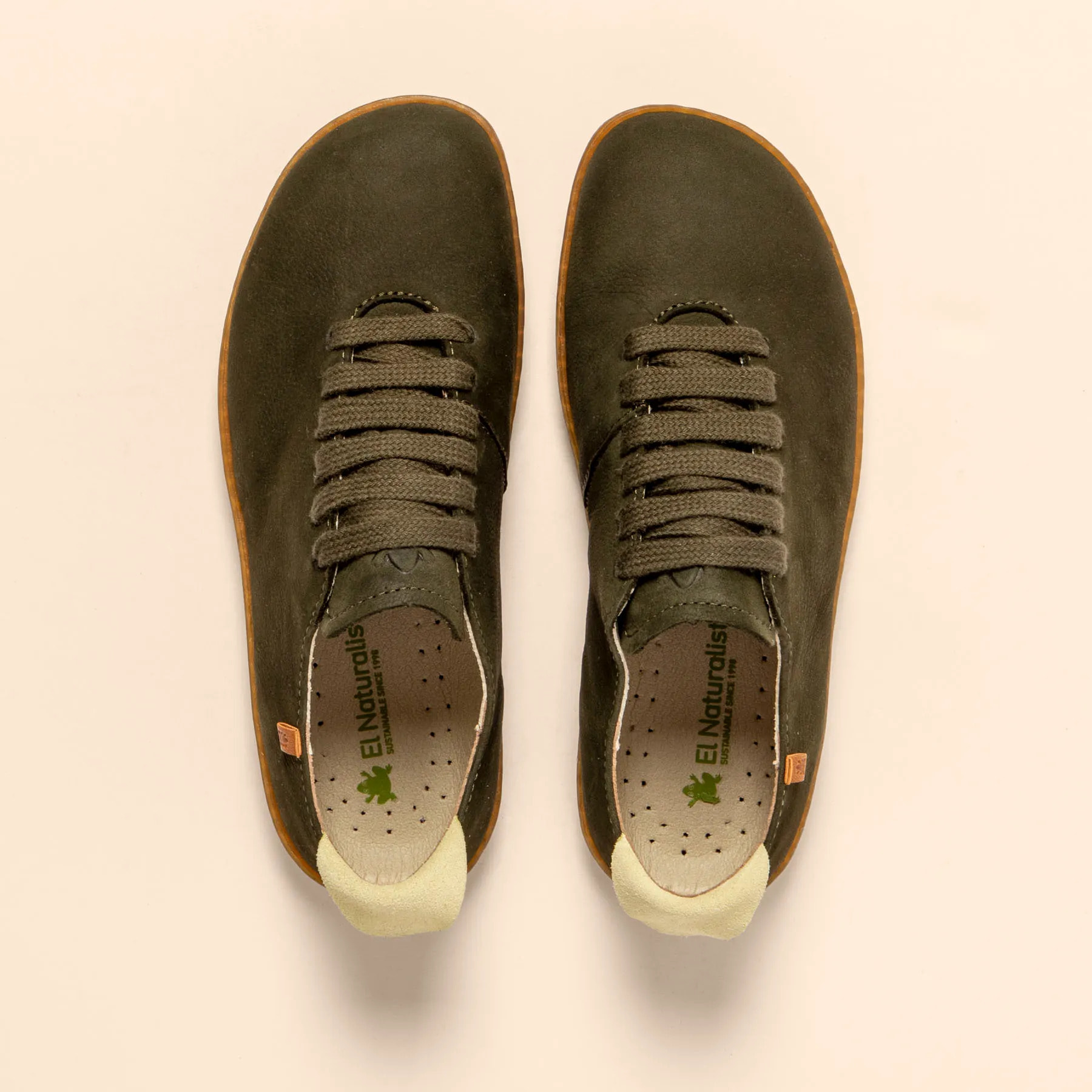 Zapatillas N296 NOBUCK LAVADO KAKI/EL VIAJERO color Kaki