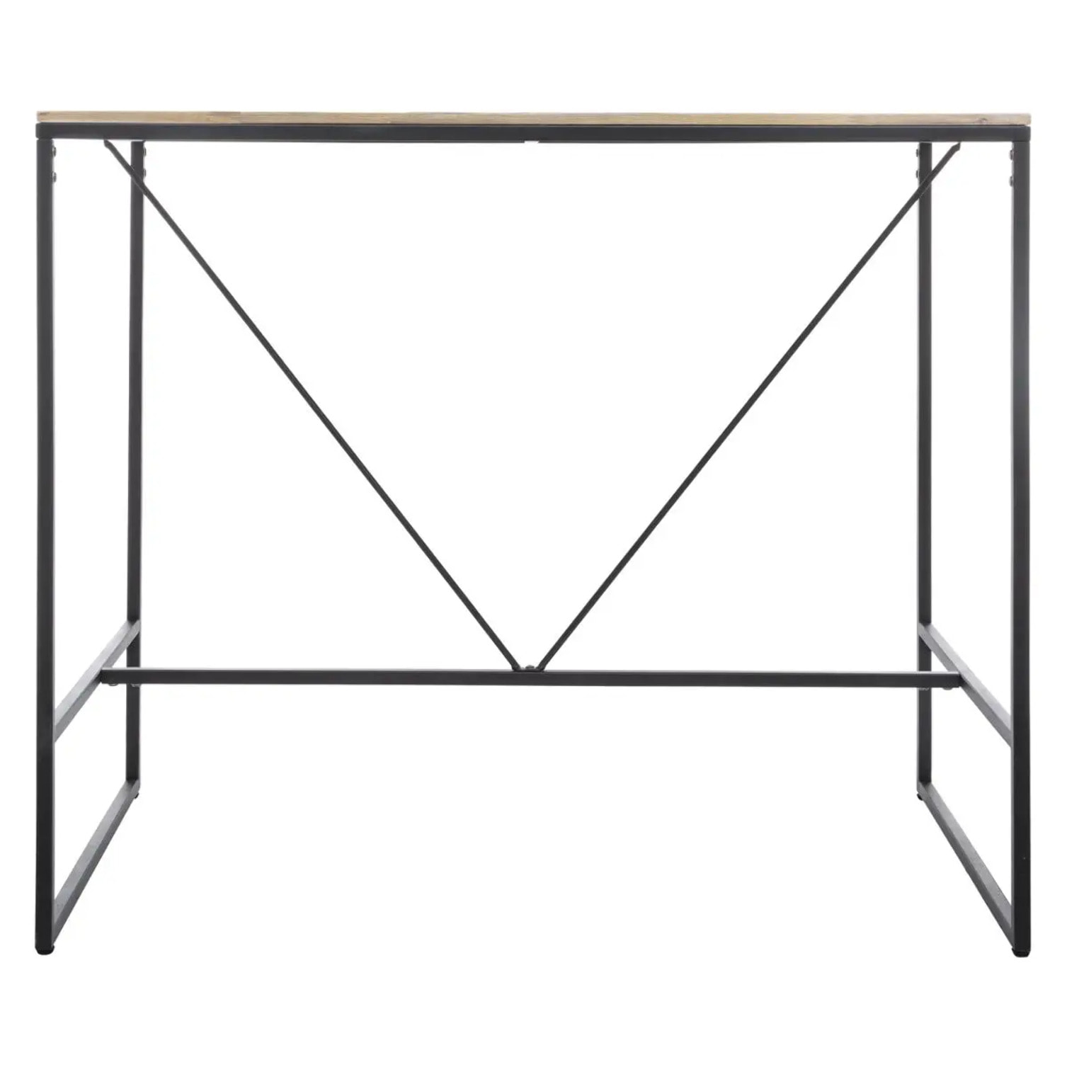 Table à manger bar "Edena" acacia métal L115cm