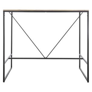 Table à manger bar "Edena" acacia métal L115cm