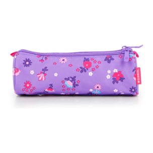 Estuche triple Gabol VIOLET con flores y resistente al agua
