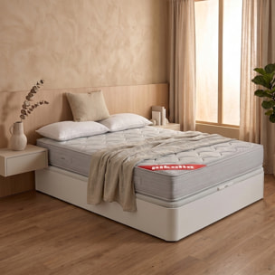 Colchón Muelles y Visco + Canapé Abatible + Almohadas de fibra | ENVIO, MONTAJE Y RETIRADA INCLUIDO | Normablock®