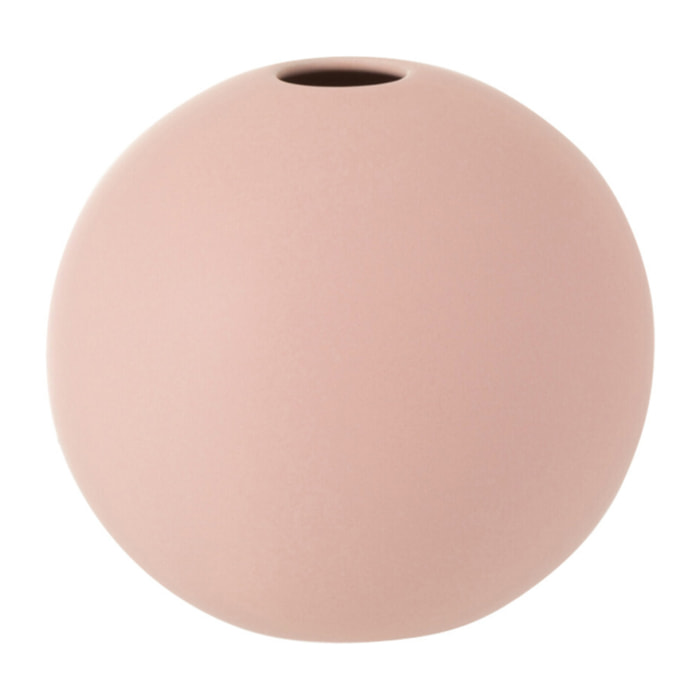 J-Line vase Boule - céramique - rose pastel - small - 2 pcs - Ø 12 cm