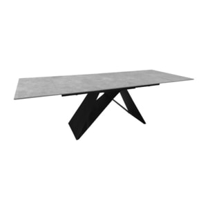 Table de repas extensible 160/240 cm céramique gris - ONDINE