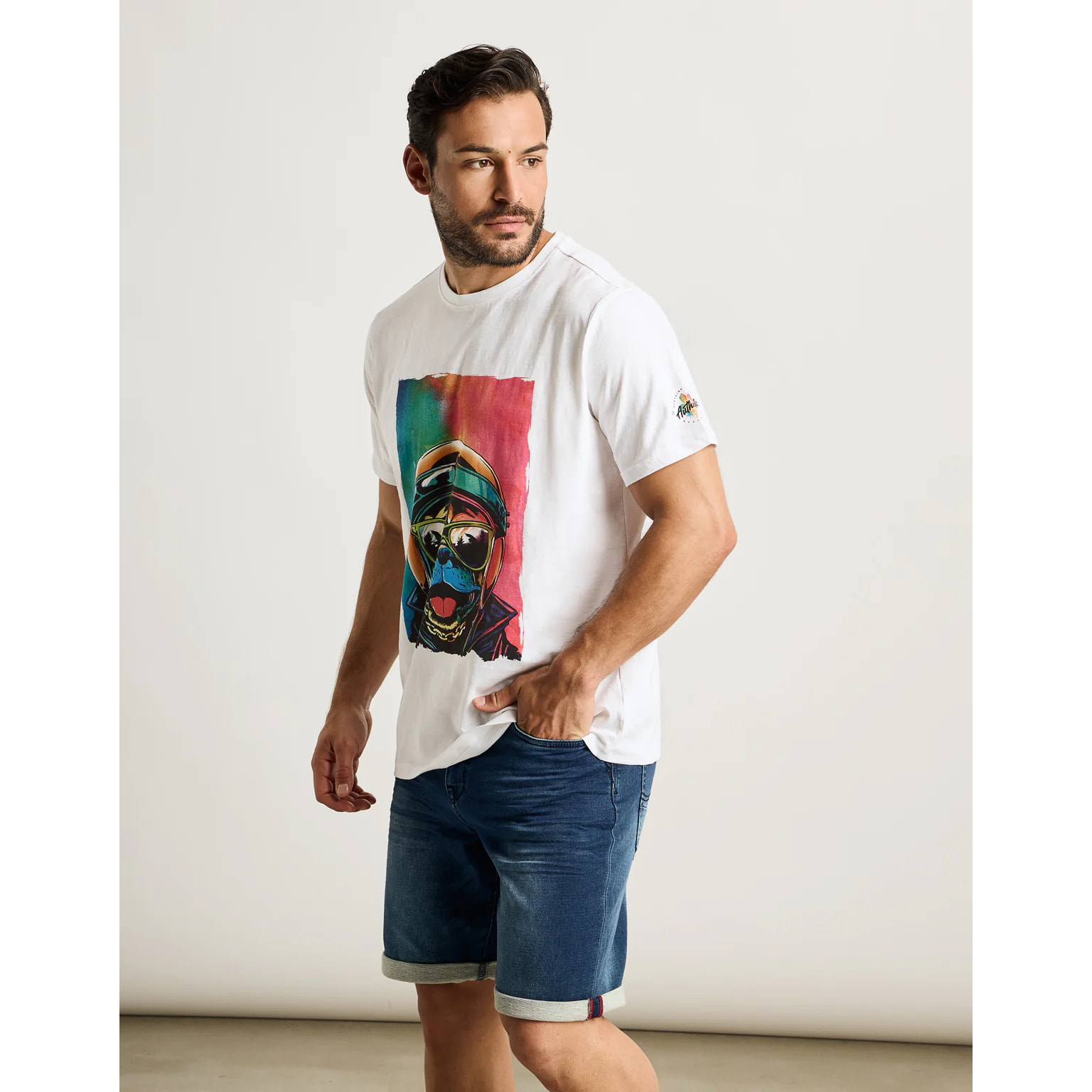 Camiseta Manga Corta Blanco - Rugusu