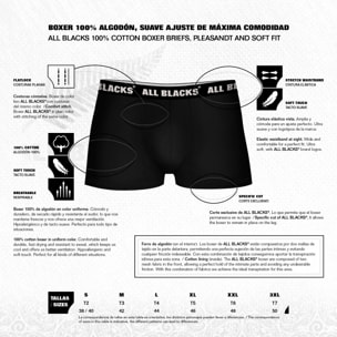 Pack 5 calzoncillos boxer ALL BLACKS para hombre en varios colores