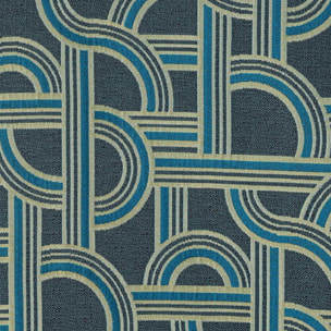 Housse de coussin aux couleurs de l’Orient Express. - Bleu