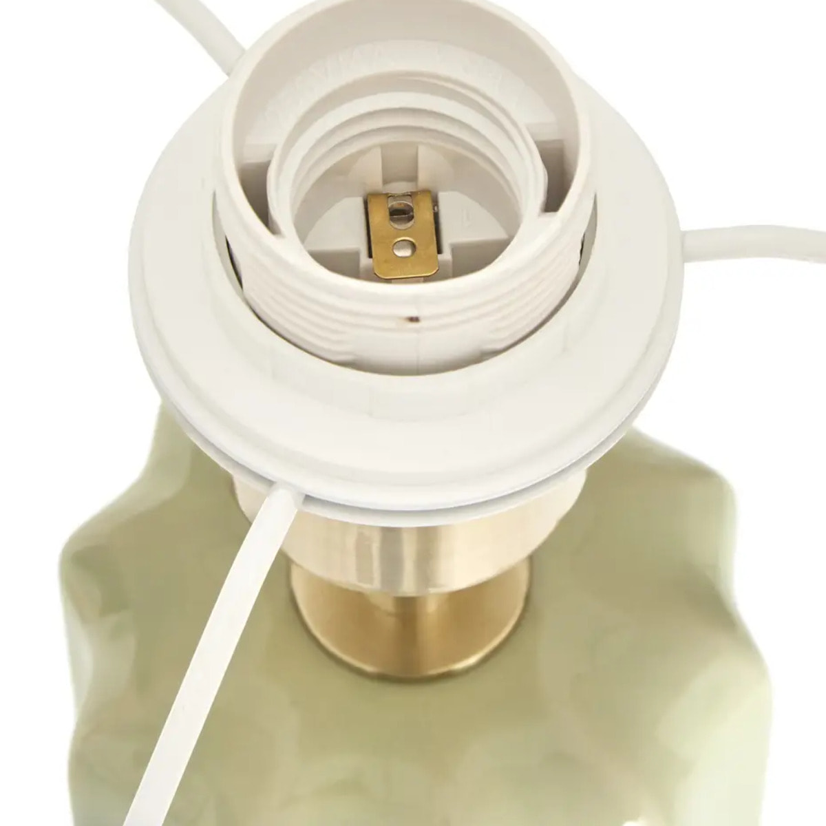 Lampe Vinny cylindrique H.55cm vert
