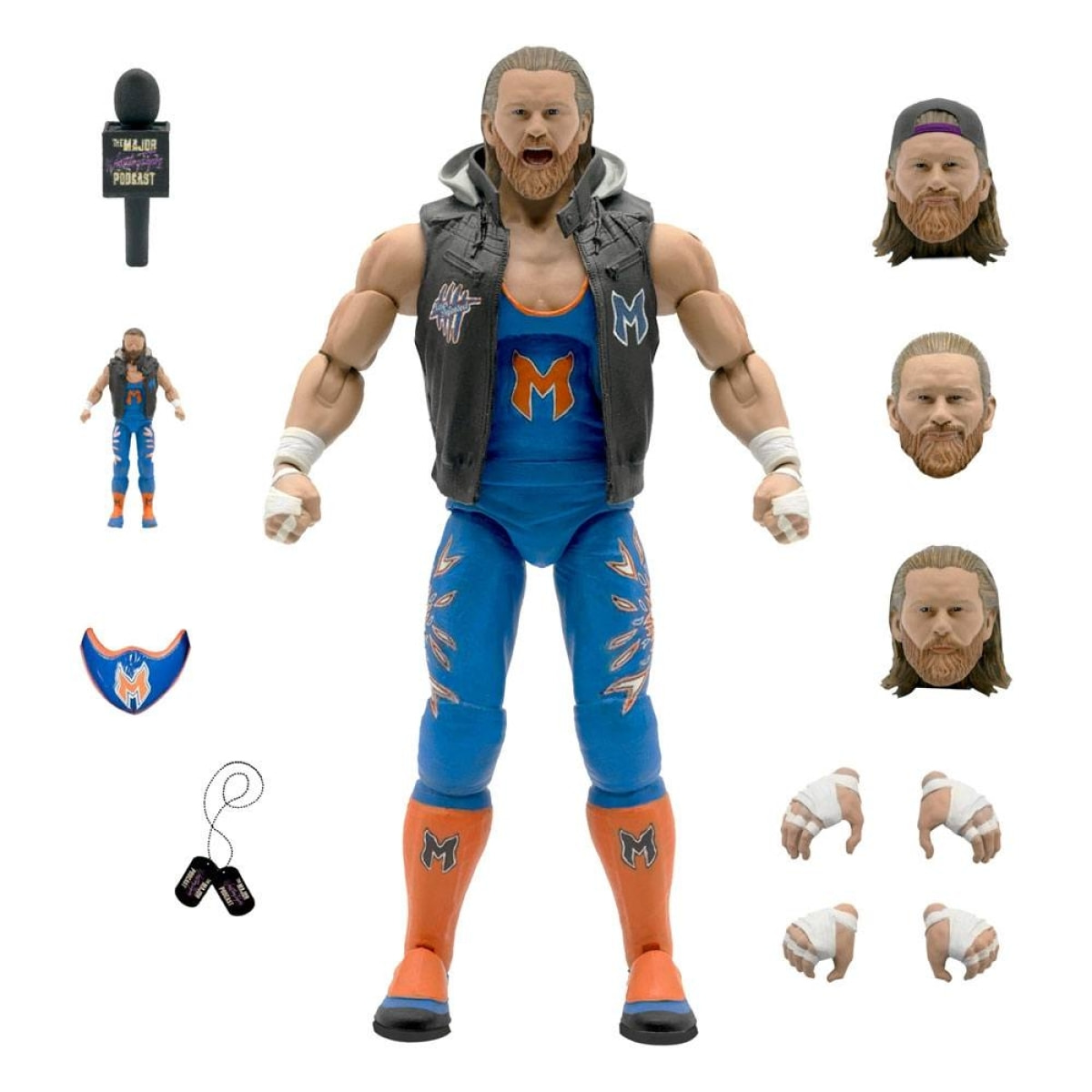 Major Wrestling Podcast Ultimates Action Figura Wave 1 Brian Myers 18 Cm Super7