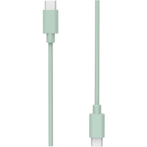 Câble USB C ESSENTIELB USB-C vers USB-C 1M Amande