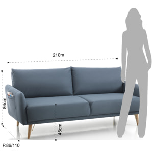 TOMASUCCI divano / letto CIGO Blu