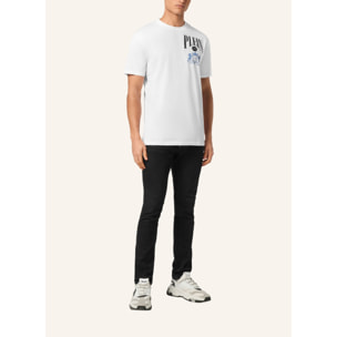 PHILIPP PLEIN Camiseta de cuello redondo y manga corta RACING