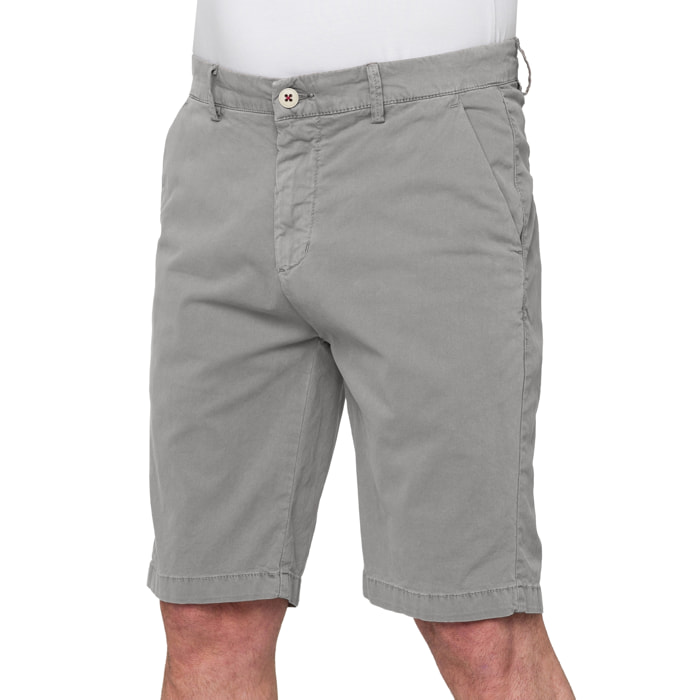 Bermuda Hot Buttered Moraiine chino Grigio Chiaro